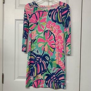 Lilly Pulitzer Sophie Dress  Exotic Garden Print Sz XXS